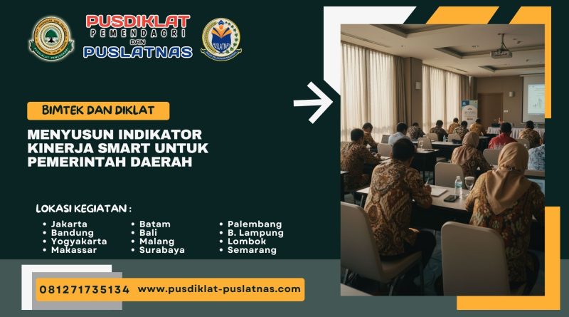 Bimtek & Diklat Menyusun Indikator Kinerja SMART Untuk Pemerintah Daerah